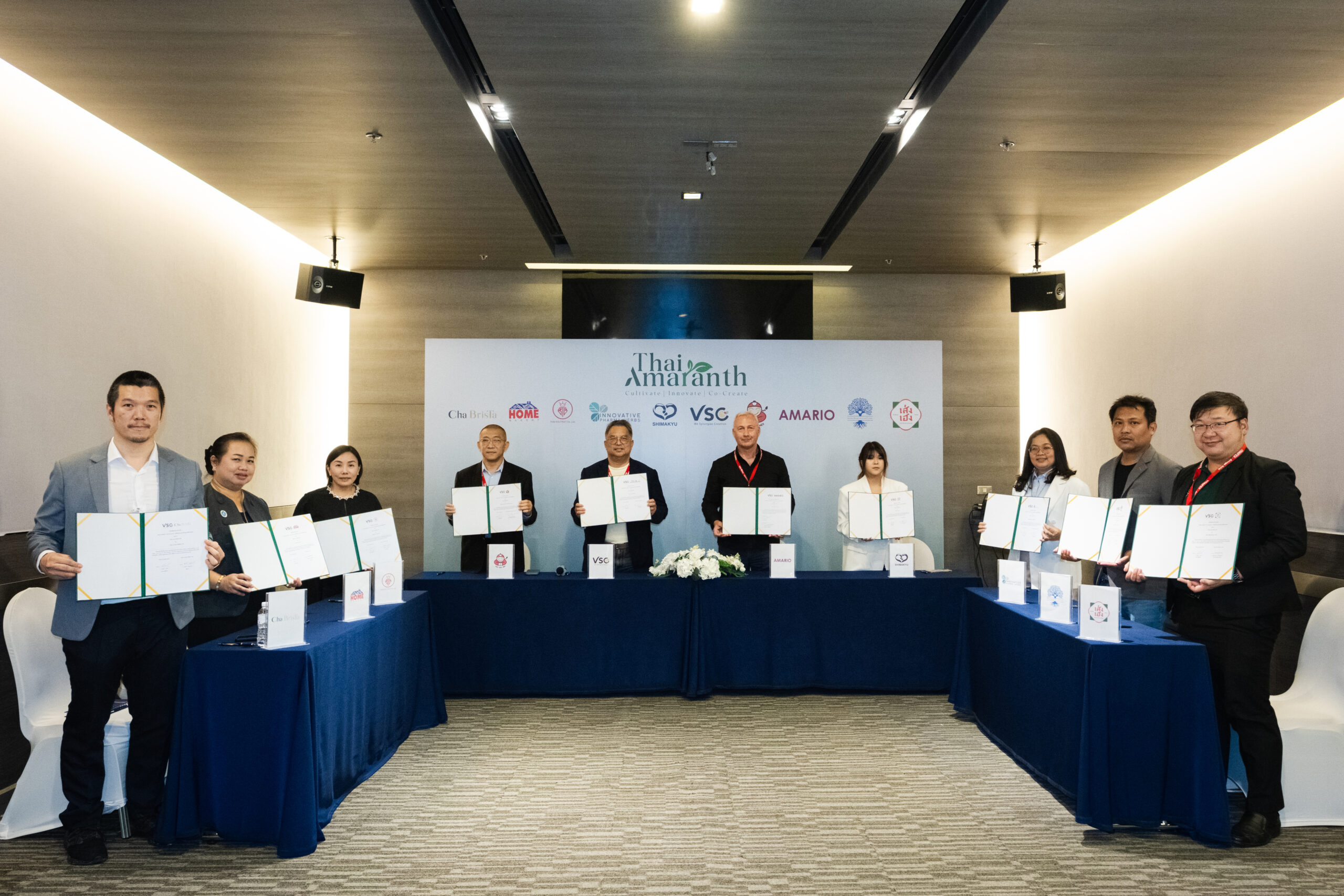 “Thai Amaranth” จุดประกายพืชไทยสู่เวทีโลก: VSC จับมือพันธมิตร ลงนาม MOU ในงาน THAIFEX 2568 เปิดตัวซุปเปอร์ฟู้ดสายพันธุ์ไทยอย่างเป็นทางการ