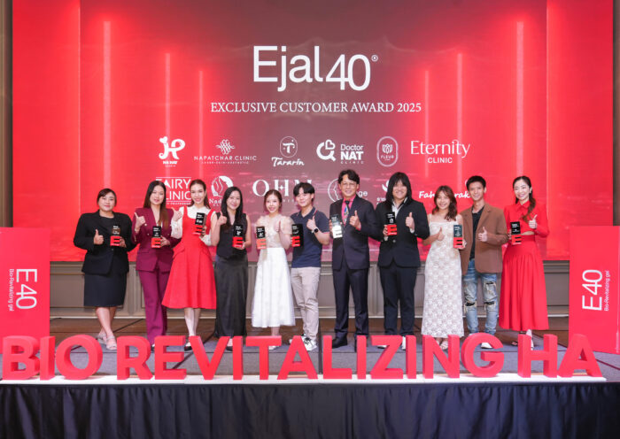 Ejal 40 (อีจาวสี่สิบ) นวัตกรรมอิตาลีที่น่าตื่นเต้นช่วยฟื้นฟูผิวหน้าแบบองค์รวม โดยใช้จำนวนจุดฉีดน้อย แต่ให้ผลลัพธ์ครอบคลุมทั่วใบหน้า
