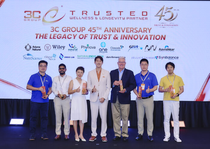 3C Group ฉลอง 45 ปี เปิดเวทีนานาชาติ ชู AI และนวัตกรรม ขับเคลื่อนอนาคต Wellness & Longevity เชื่อมโยงวิทยาศาสตร์ นวัตกรรม AI และเครือข่ายพันธมิตรระดับโลก เพื่อยกระดับการพัฒนาผลิตภัณฑ์สุขภาพแห่งอนาคต