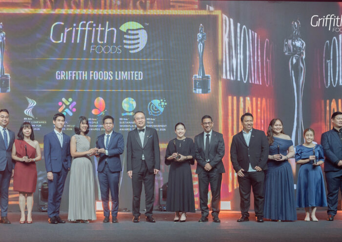 กริฟฟิทท์ ฟู้ดส์ คว้า 5 รางวัลจาก HR Asia Awards 2026 รับรางวัลบริษัท ที่น่าทำงานที่สุดในเอเชีย 6 ปีซ้อน พร้อมเกียรติยศระดับทอง